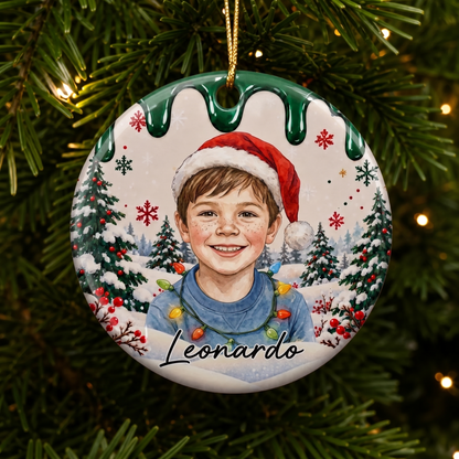 Pallina Ritrattino sull'albero