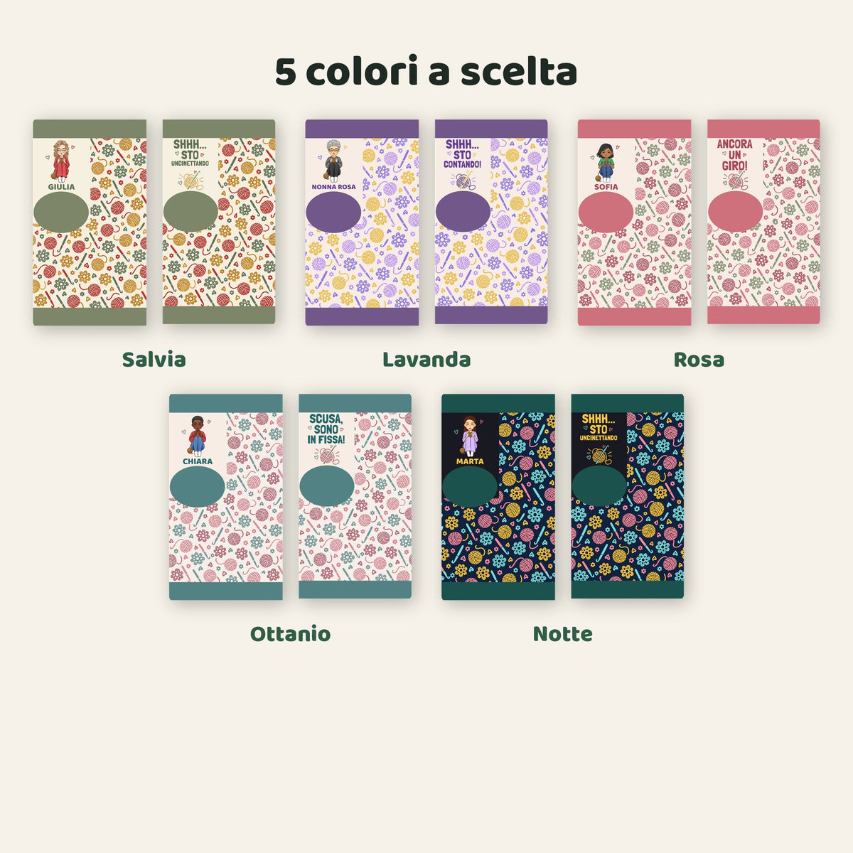 5 colori a scelta